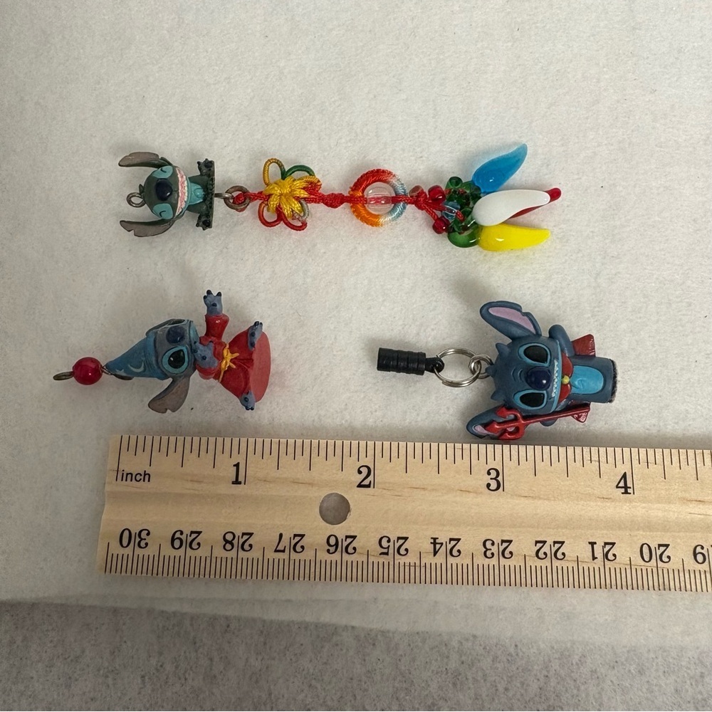 Set of 3 STITCH Charms Wizard Devil Disney Japan - Picture 4 of 10